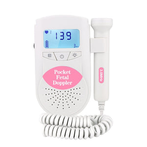 RZ Fetal Doppler Ultrasound Sound Baby Heartbeat Monitor  Detector LED Digital Prenatal Pocket FD-100 Fetal Doppler